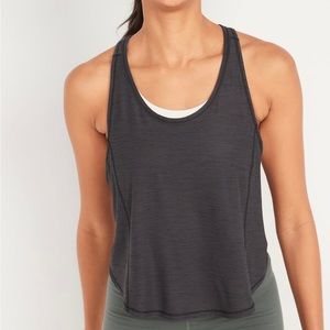 Old navy black razor back workout tank size M